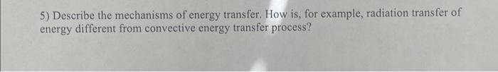which of the following is an example of energy transfer by radiation