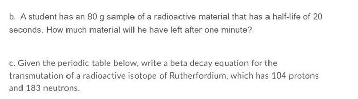 Solved Nuclear Physics: Answer The Following A. The Diagrams | Chegg.com