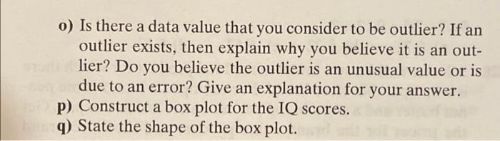 Solved 32. For the following sample of IQ scores: | Chegg.com