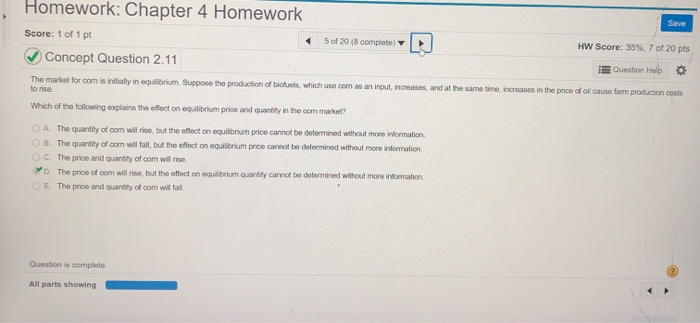Solved Homework: Chapter 4 Homework Save Score: 1 of 1 pt 5 | Chegg.com