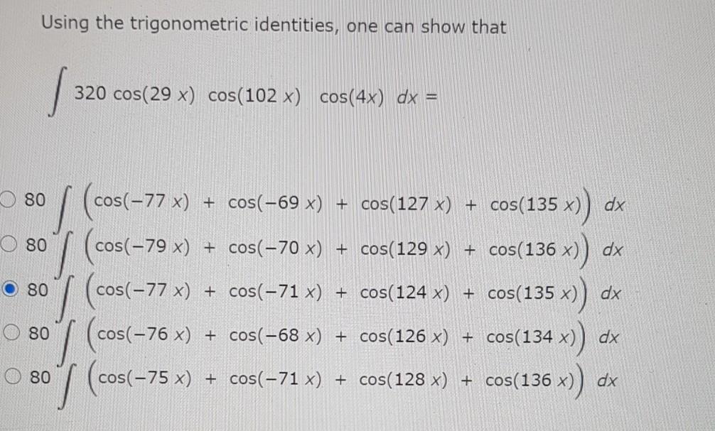 Solved Using the trigonometric identities, one can show that | Chegg.com