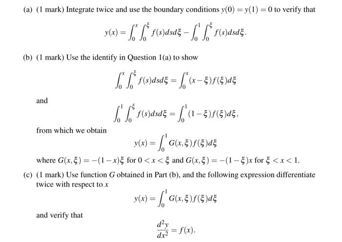 Solved Consider a two-point boundary value problem | Chegg.com