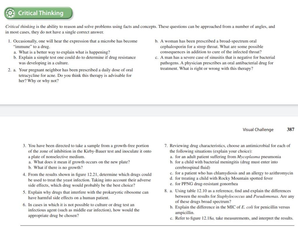 Solved CO Critical Thinking Critical thinking is the ability | Chegg.com