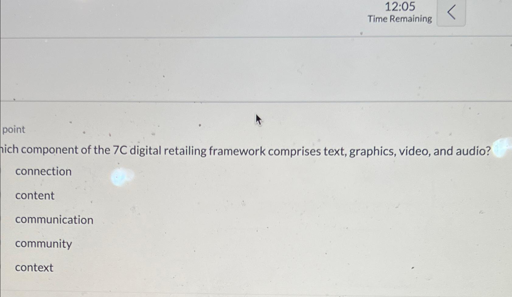Solved Time Remainingpointhich component of the 7C digital | Chegg.com