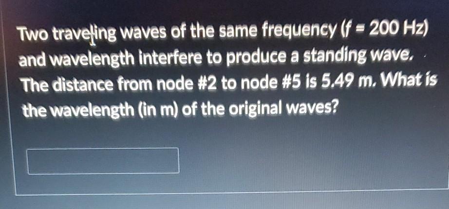 Solved Two travefing waves of the same frequency (f = 200 | Chegg.com