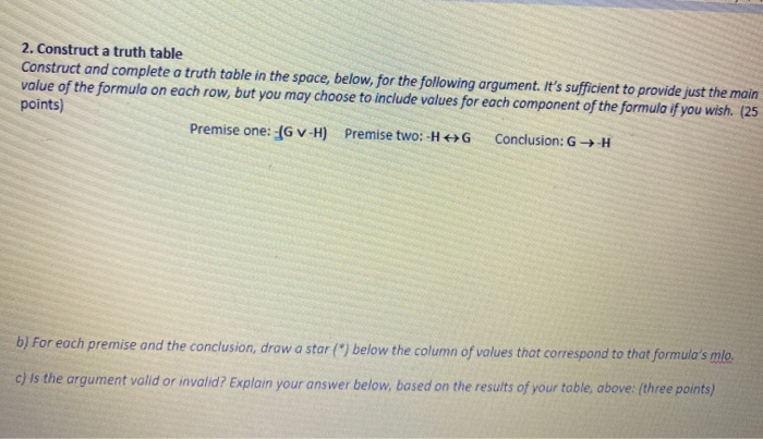 Solved 1. Complete the Truth Table a) Please complete the | Chegg.com