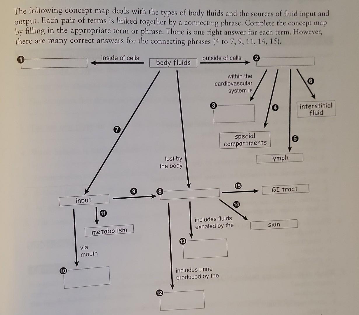 Solved The following concept map deals with the types of | Chegg.com