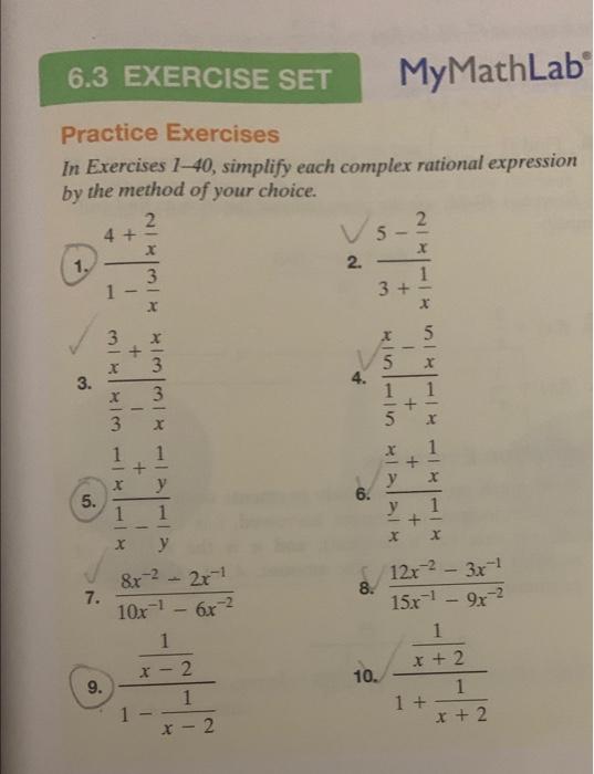 Solved Practice Exercises In Exercises 1-16, perform the | Chegg.com