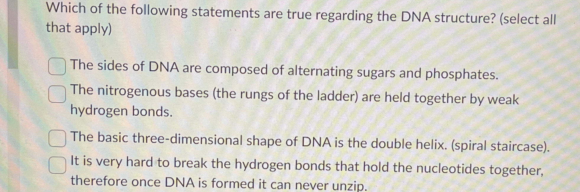 Solved Which of the following statements are true regarding | Chegg.com