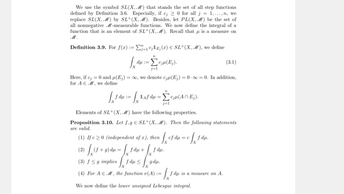 Solved We Use The Symbol Sl X That Stands The Set Of Al Chegg Com