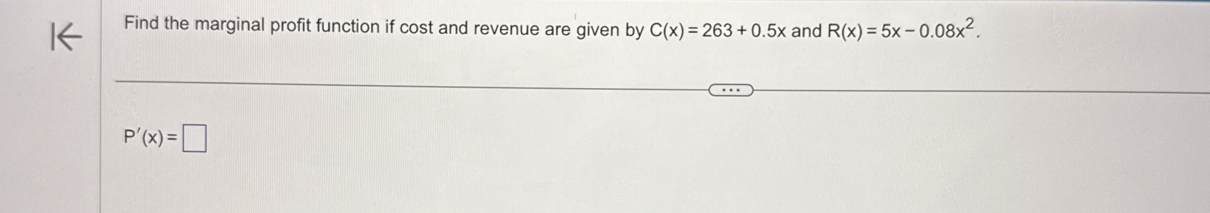 Solved Find the marginal profit function if cost and revenue | Chegg.com