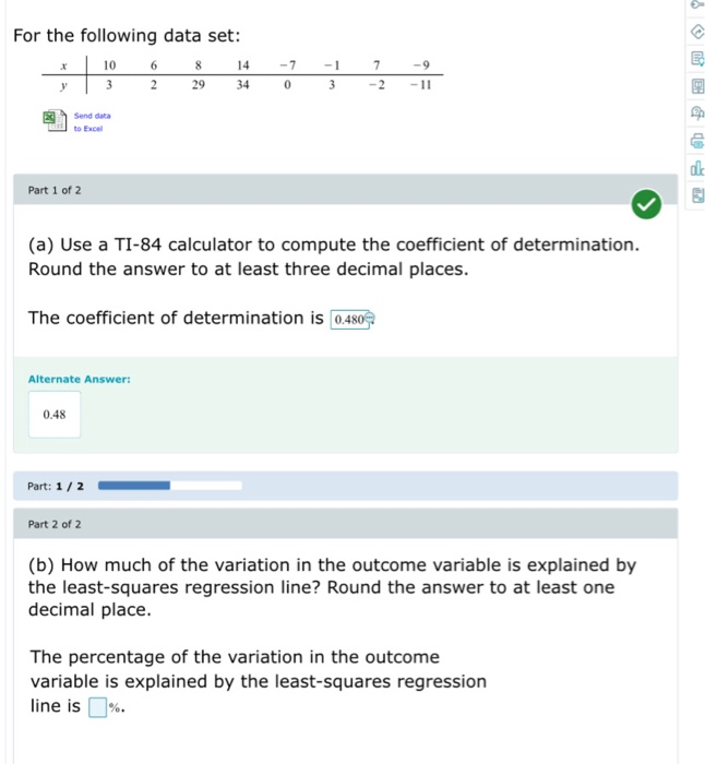 Solved For the following data set: 10 6 8 14 3 2 29 34 -7 7 | Chegg.com