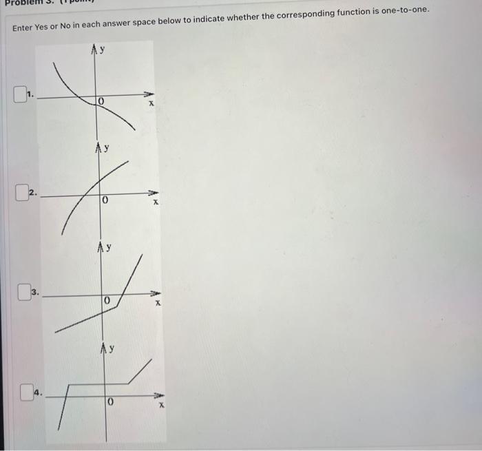 Solved Enter Yes or No in each answer space below to | Chegg.com