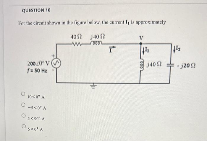 Solved For the circuit shown in the figure below, the | Chegg.com