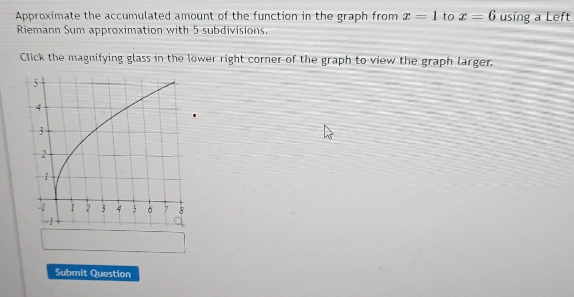 Solved approximate the accumulated amount of the function in chegg