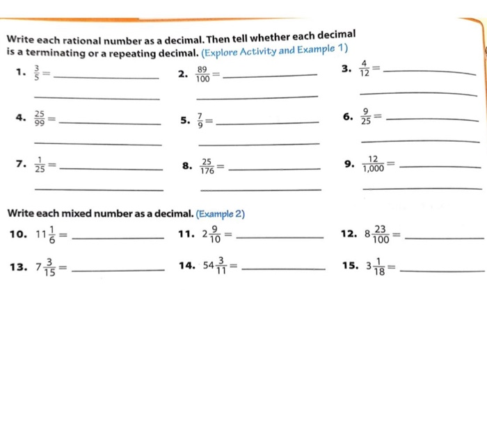 write the rational number as a decimal 3 8