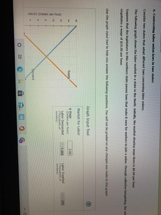 Solved Contrasting Labor Union Laws In Two States Chegg Com