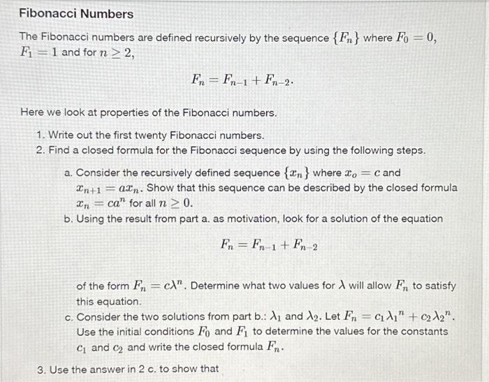 Solved 3. Use the answer in 2c. to show that | Chegg.com