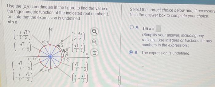 Solved Use the (x,y) coordinates in the figure to find the | Chegg.com