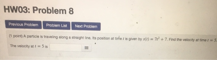 Solved HW03: Problem 10 Previous Problem Problem List Next | Chegg.com