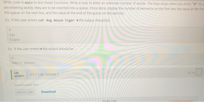 Solved Can someone help me with this lab assignment? Why I'm | Chegg.com