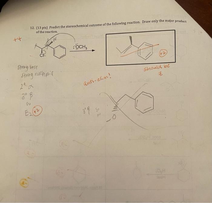 Solved +17 11. (35 pts) Draw the major product of each of | Chegg.com