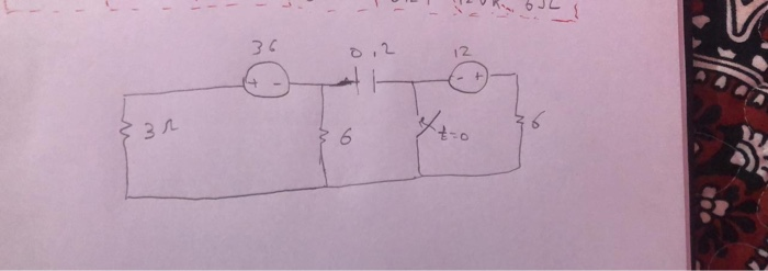 Solved in the circuit shown , find and draw the voltage | Chegg.com