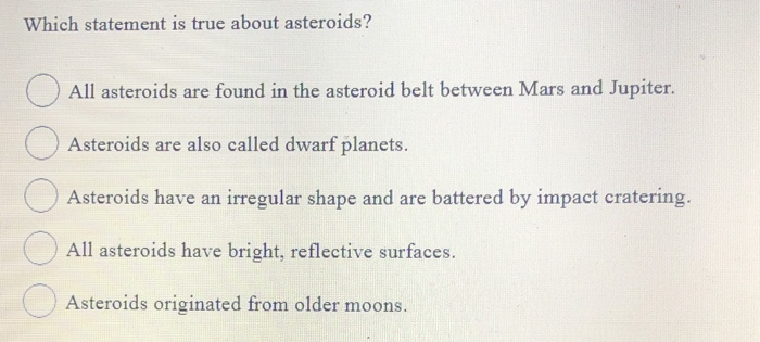 asteroids are found between