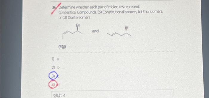 Solved 36 Determine whether each pair of molecules | Chegg.com