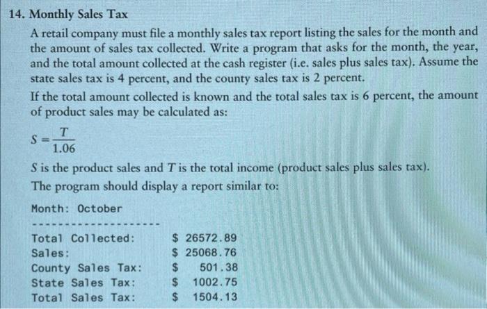 solved-a-retail-company-must-file-a-monthly-sales-tax-report-chegg