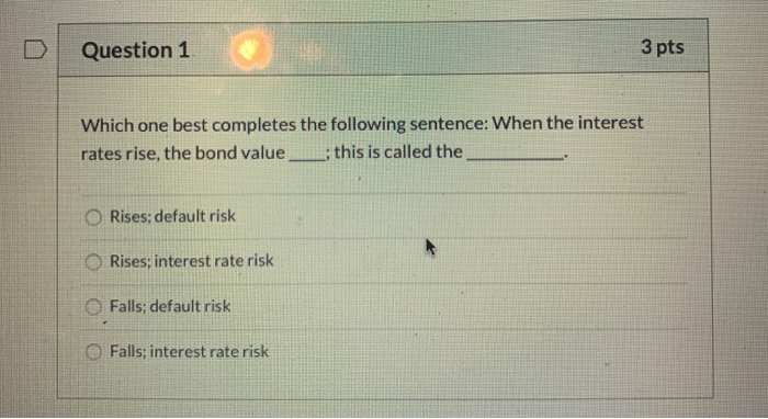 Solved Question 1 3 pts Which one best completes the | Chegg.com