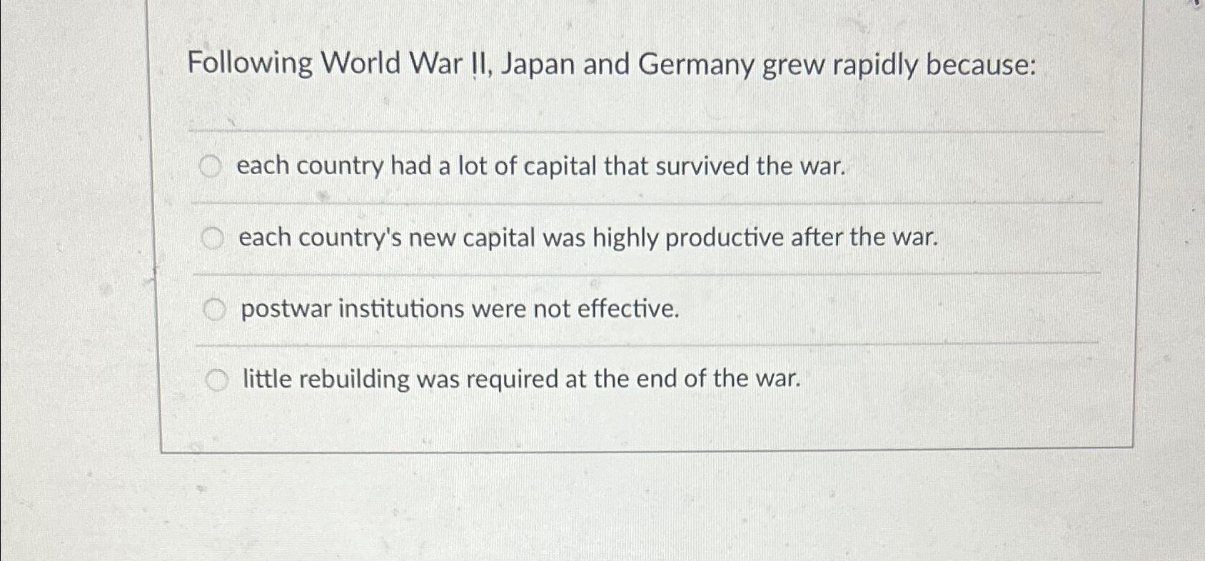 following world war 2 japan and germany grew rapidly because