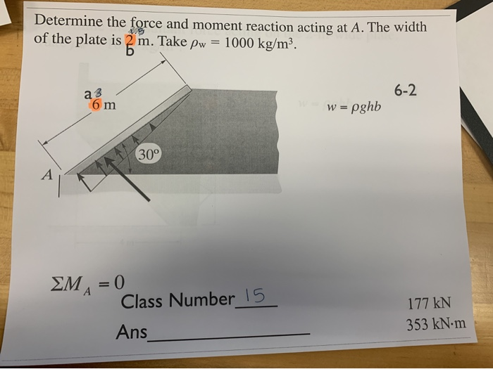 Solved Determine the force and moment reaction acting at A. | Chegg.com