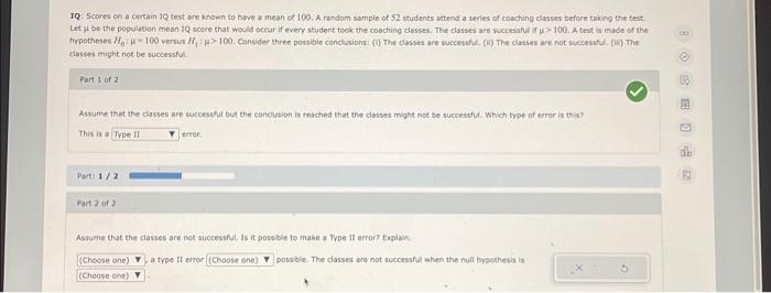 Solved 1Q: Scores on a certain 1Q test are known to have a | Chegg.com