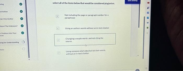 select all of the items below that would be | Chegg.com