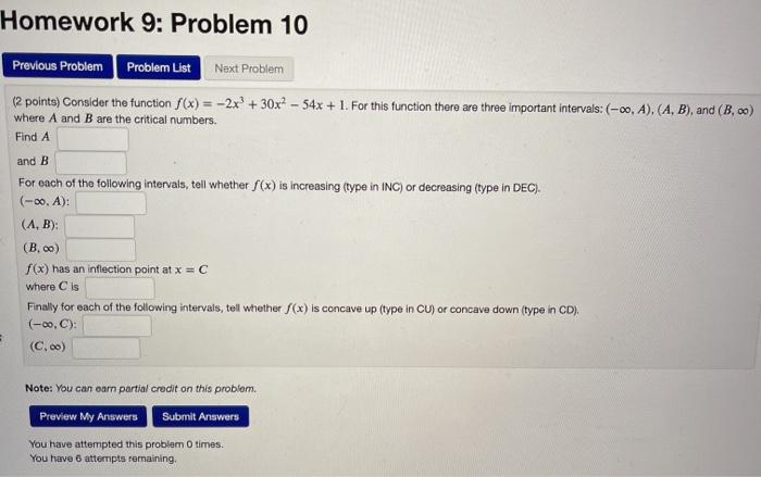 Solved Homework 9: Problem 10 Previous Problem Problem List | Chegg.com