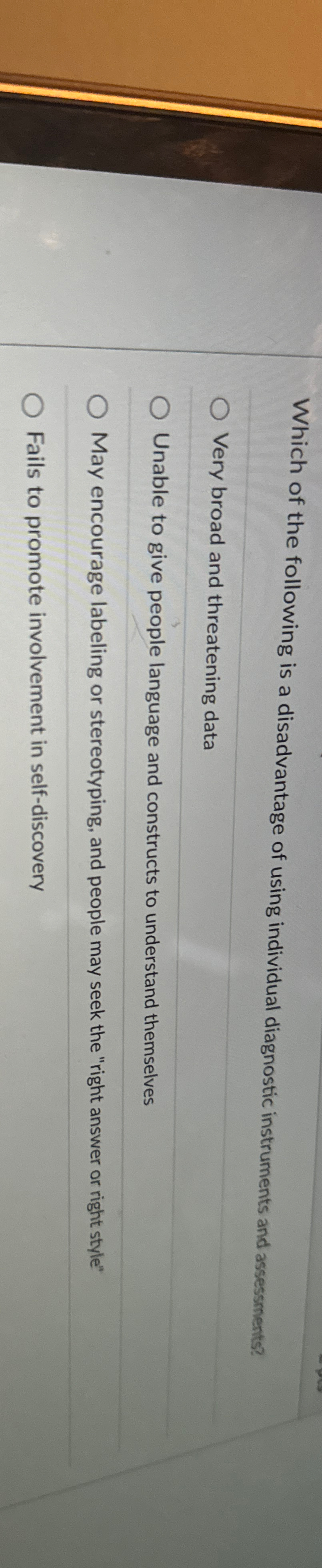 Solved Which of the following is a disadvantage of using