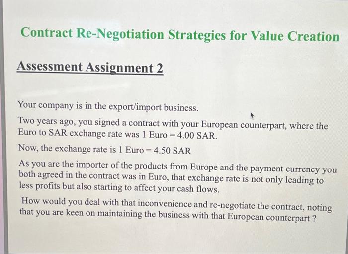 contract-re-negotiation-strategies-for-value-creation-chegg