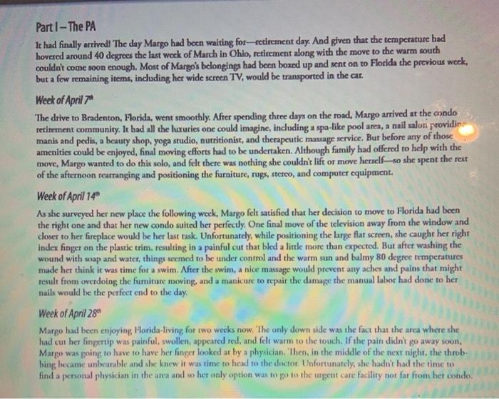 the rest Part 1 - The PA It had finally arrived! The day Margo had been waiting for retirement day. And given that the temper