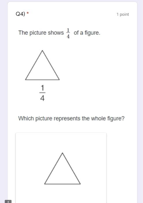 Solved Q4) * 1 point The picture shows of a figure. 1 4 | Chegg.com