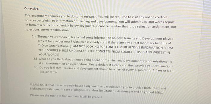 Solved Objective: This assignment requires you to do some | Chegg.com