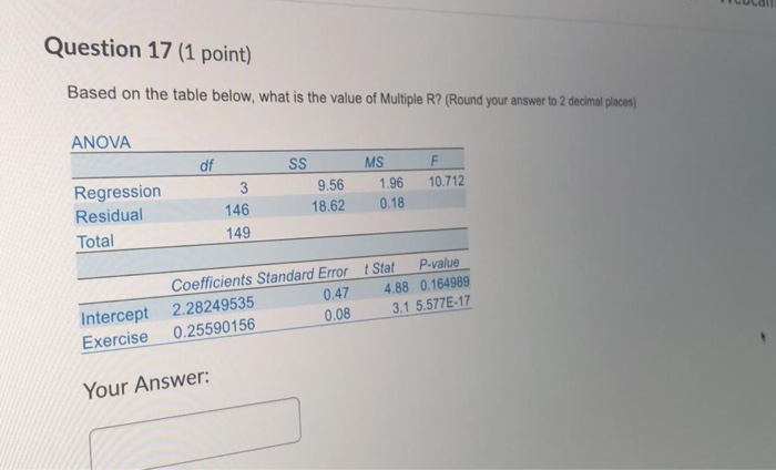 Solved Answer Question 4 (1 point) Using a forecast method | Chegg.com