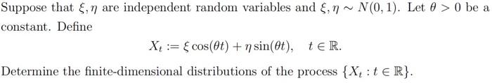 Solved Suppose that ξ,η are independent random variables and | Chegg.com