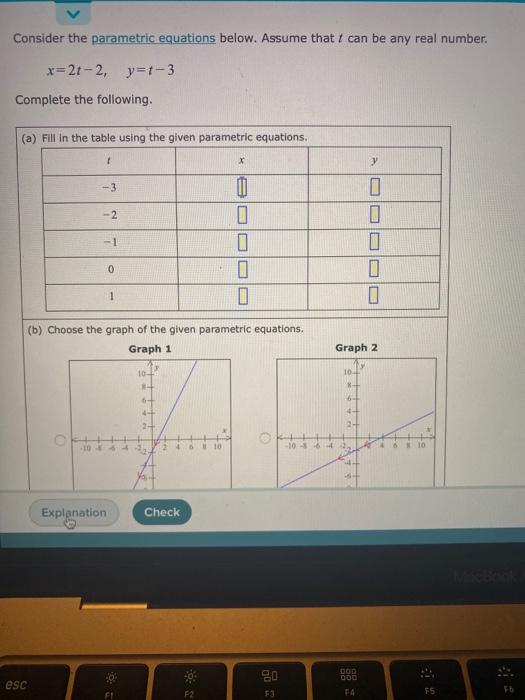 Solved Consider the parametric equations below. Assume that | Chegg.com