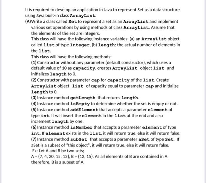 Solved It is required to develop an application in Java to | Chegg.com