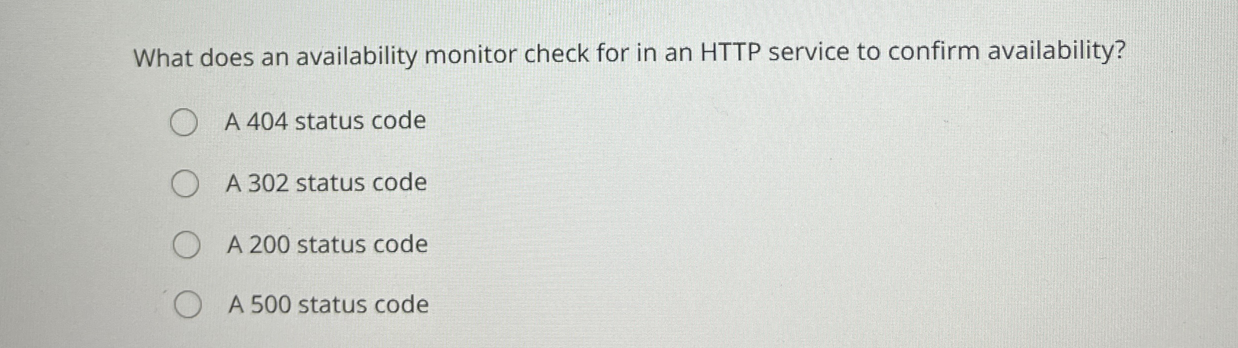 Solved What does an availability monitor check for in an | Chegg.com