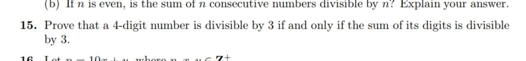 assignment 4 divisible by three