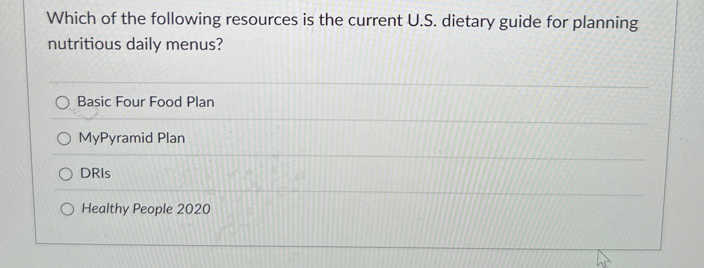 Solved Which of the following resources is the current U.S. | Chegg.com