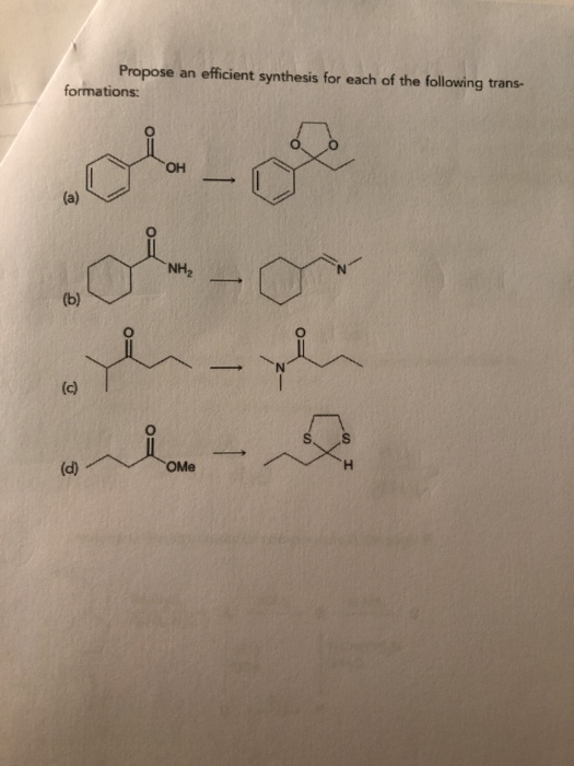 Solved Propose An Efficient Synthesis For Each Of The | Chegg.com