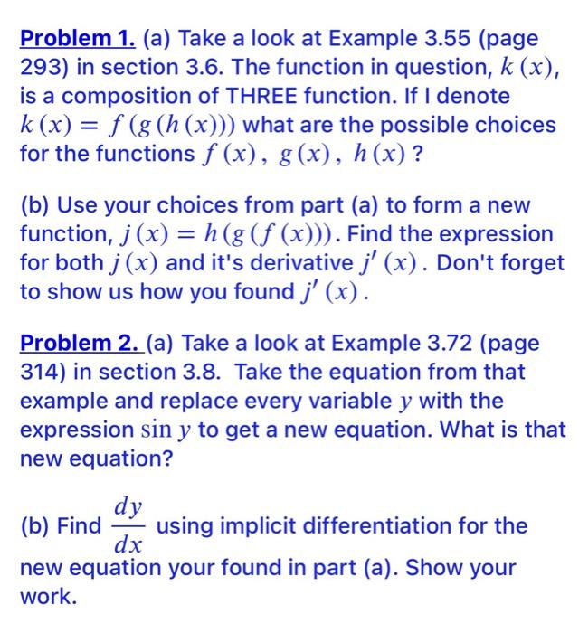 Problem 1 A Take A Look At Example 3 55 Page 2 Chegg Com